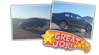 Nevada Highway Patrol Will Help Whoever Drove Their Car Onto A Rock After A Concert Get It Back